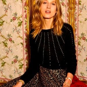 Sezane Mohair Studded Jumper